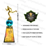 Blue Fielder Trophy In Acrylic