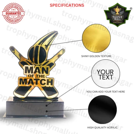 Man Of The Match Acrylic Award