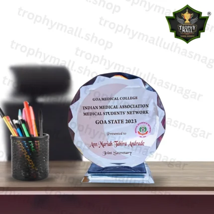 Crystal Award Trophy