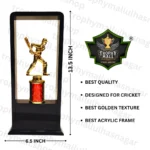 Batsman Acrylic Trophy