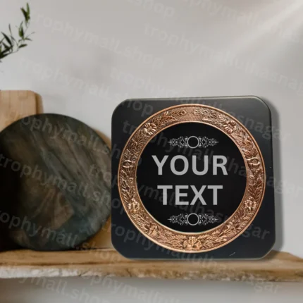 Black Wooden Plaque