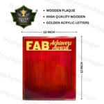 Noble Achievement Plaque