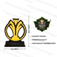 Double Lady Board Memento Trophy