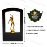 Wooden Bowler Trophy