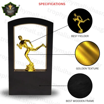 Wooden Fielder trophy