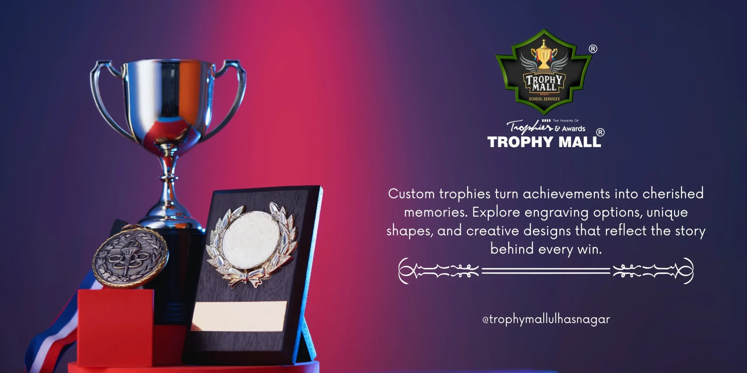 Corporate trophy suppliers in India, Trophy styles for college annual functions