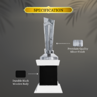 Silver Blades T20 Cricket Trophy - Image 2