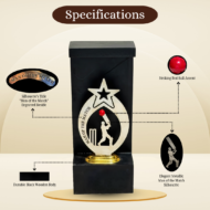 Red Ball Cricket Man of the Match Trophy - Image 2
