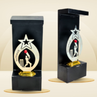 Red Ball Cricket Batsman Trophy - Image 4